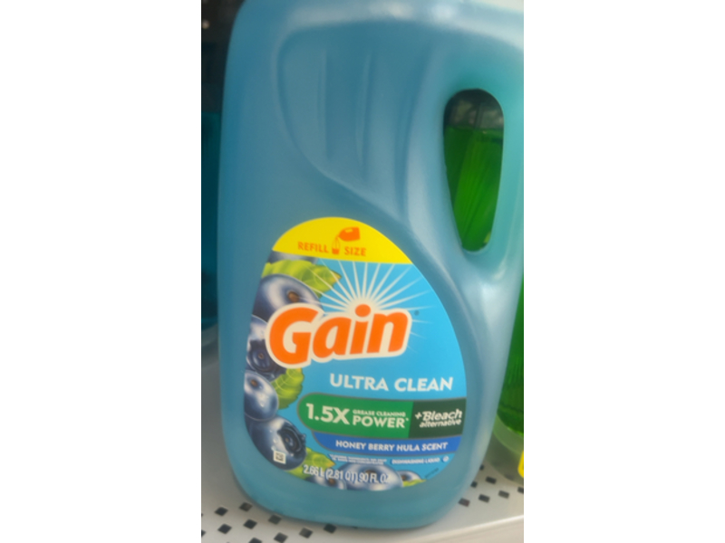 Gain Dishwashing Liquid, Honey Berry Hula Scent, 90 fl oz/2.66 L