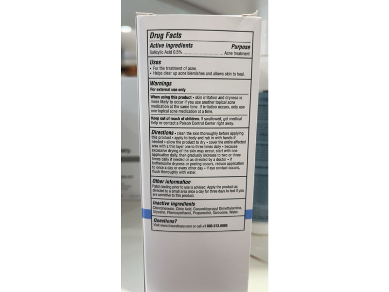 The Ordinary Direct Acids Body Serum, Salicylic Acid 0.5%, 8.1 fl oz/240 mL