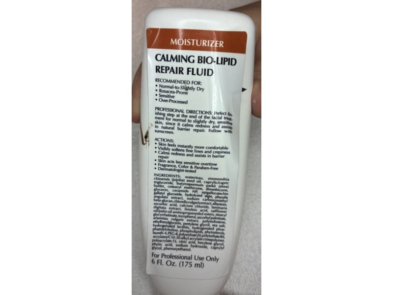 Calming Bio-Lipid Repair Fluid Moisturizer, 6 fl oz/175 mL
