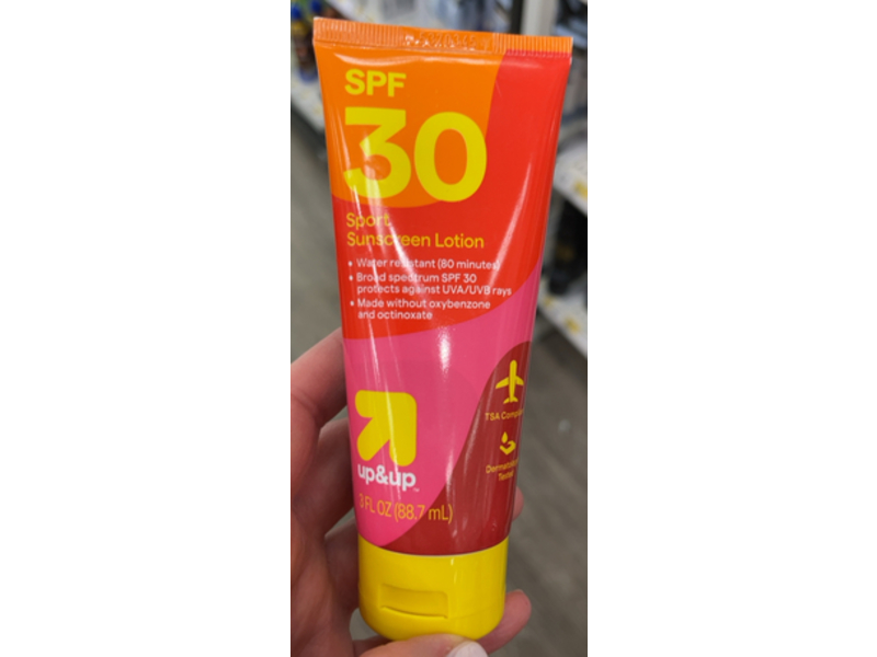 Up & Up Sport Sunscreen Lotion, SPF 30, 3 fl oz/88.7 mL