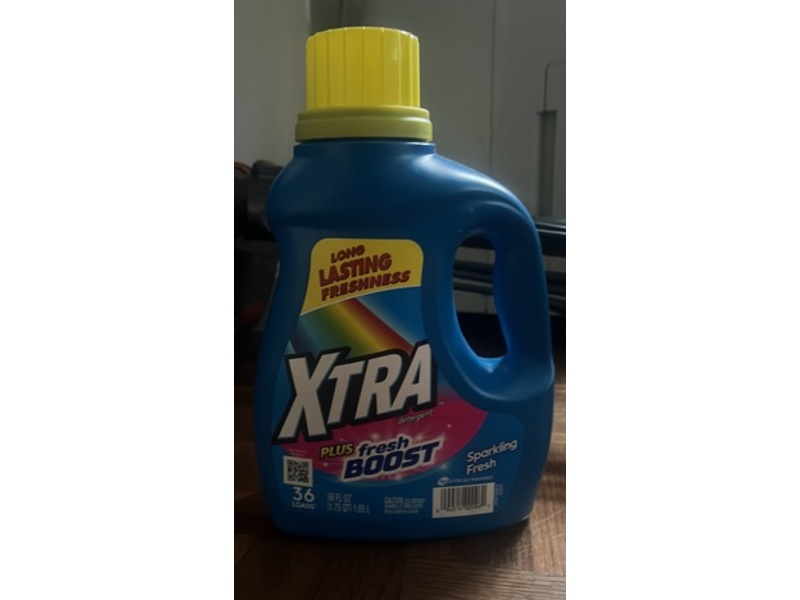 Xtra Plus Fresh Boost Laundry Detergent, Sparkling Fresh, 36 Loads, 56 fl oz/1.55 L