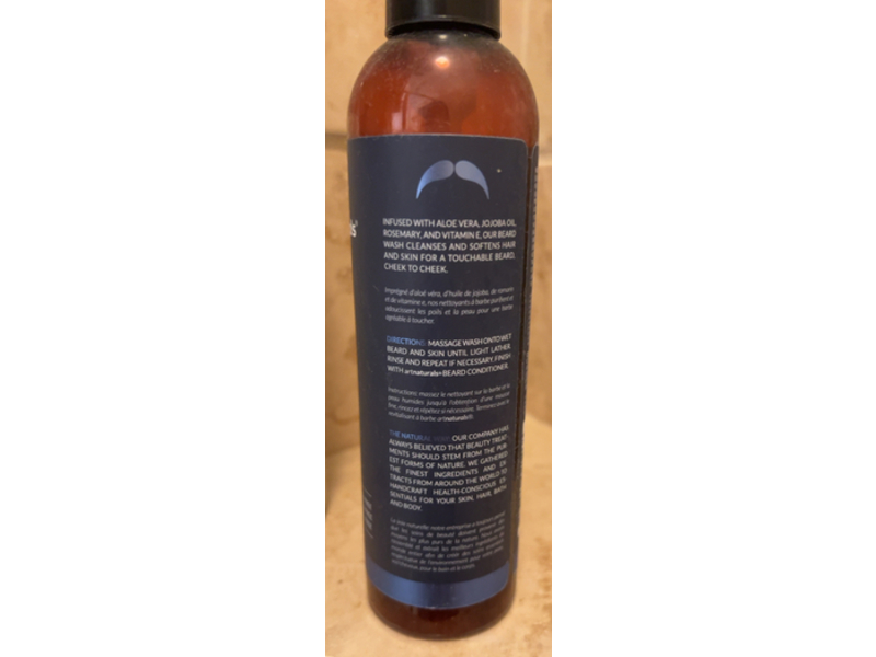 Artnaturals Beard Wash, Shea Butter, Ginseng Root + Jojoba Oil, 8 fl oz/236 mL