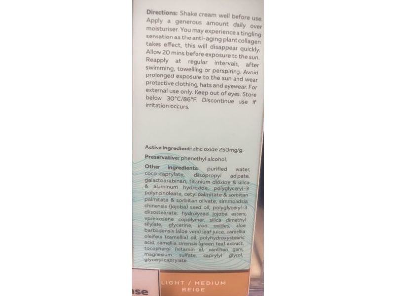 Wotnot Naturals Mineral Make Up BB Cream & Natural Face Sunscreen, SPF 40, Light/Medium Beige, 2.1 oz/60 mL