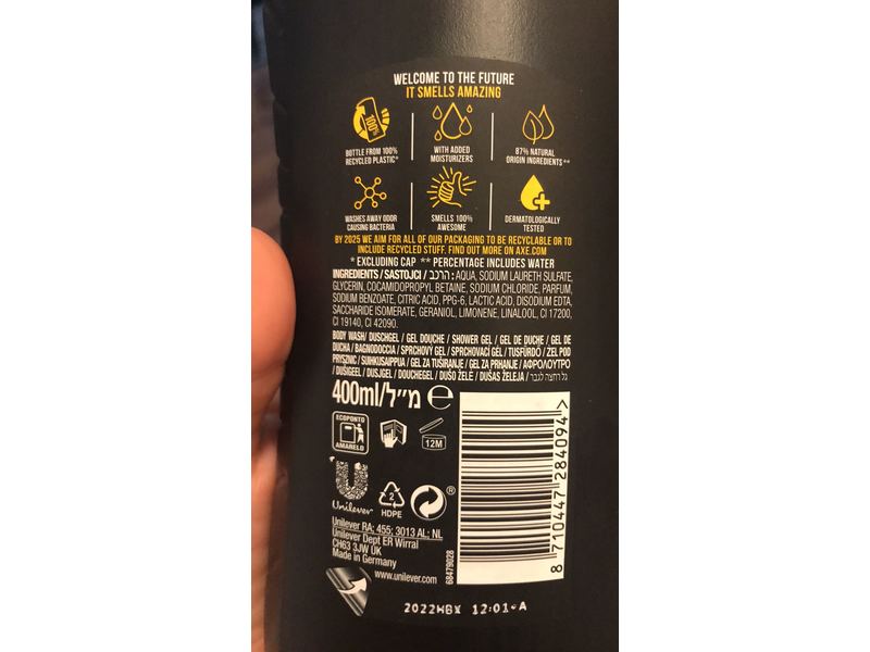 Axe Shower Gel, Dark Temptation, 400 mL