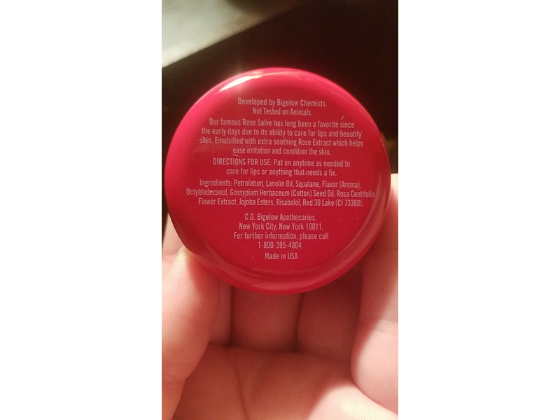 C.O. Bigelow Rose Salve, 22g/0.8oz Ingredients and Reviews