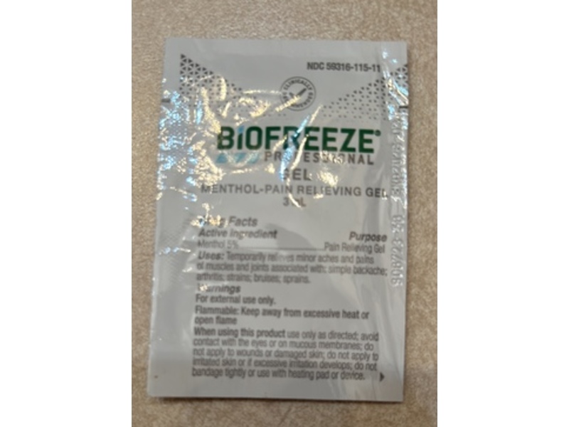Biofreeze Professional Menthol-Pain Relieving Gel, 3 mL