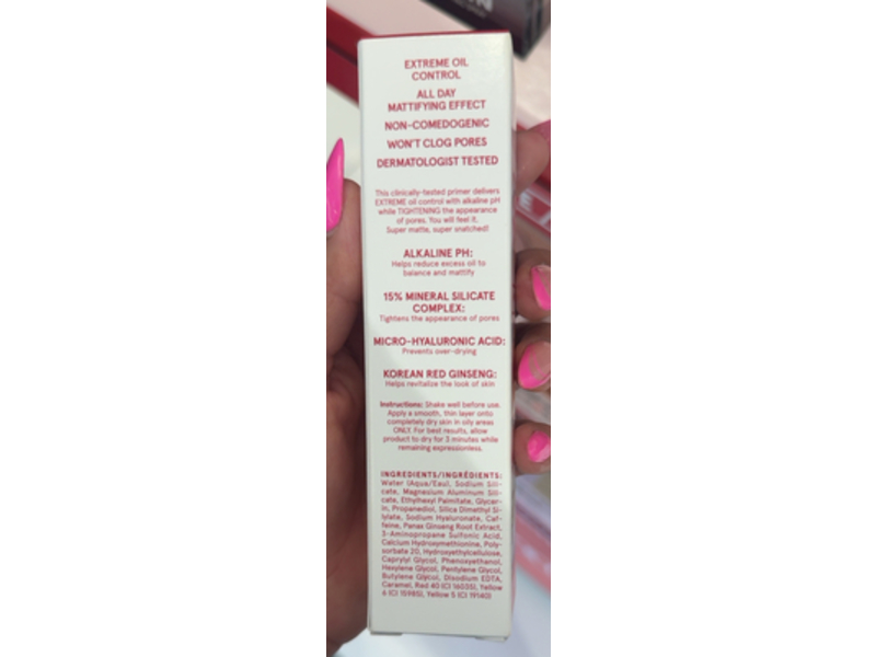 One/Size Oil Sucker Extreme Mattifying Alkaline Primer, 1.0 fl oz/30 mL