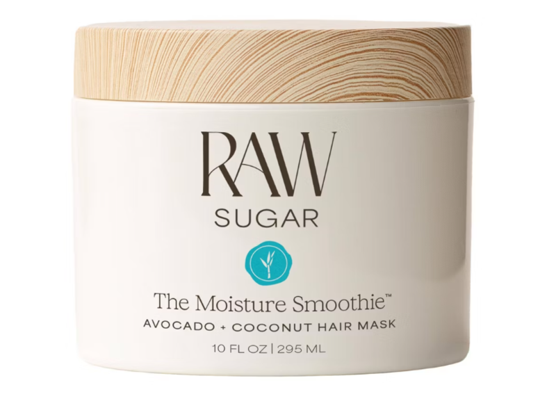 Raw Sugar The Moisture Smoothie Hair Mask, Avocado+Coconut, 10 fl oz/295 ml