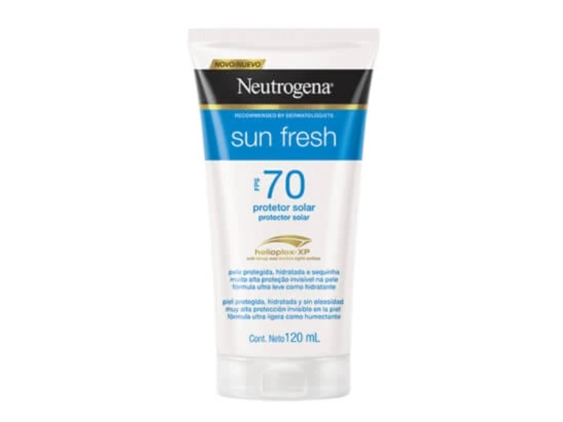 Neutrogena Sun Fresh Protector Solar Sunscreen, SPF 70, 120 mL