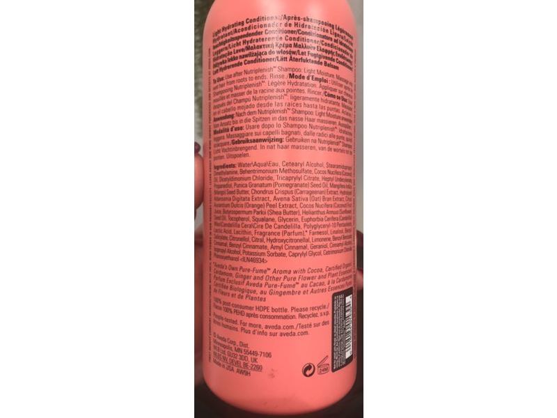 Aveda Nutriplenish Light Moisture Conditioner, 33.8 fl oz/1L