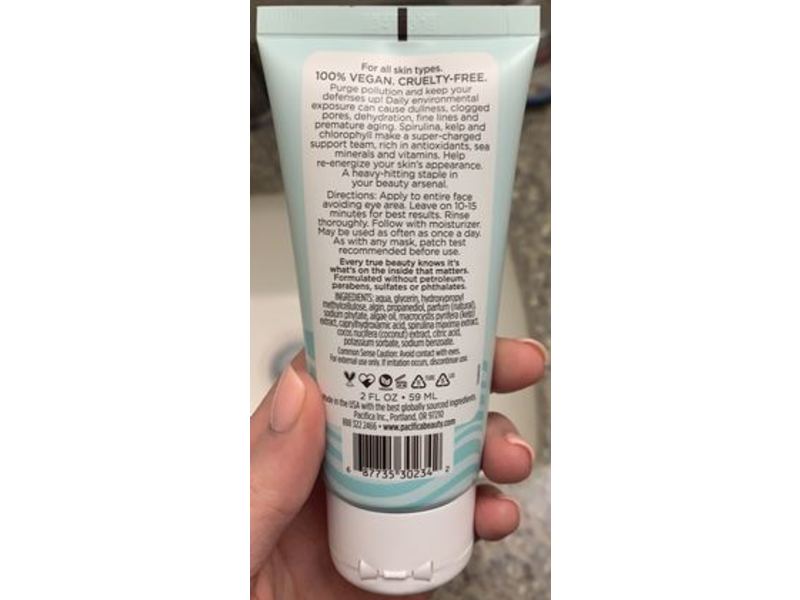 Pacifica Sea Algae Anti-Pollution Gel Mask, 2 fl oz/59 mL