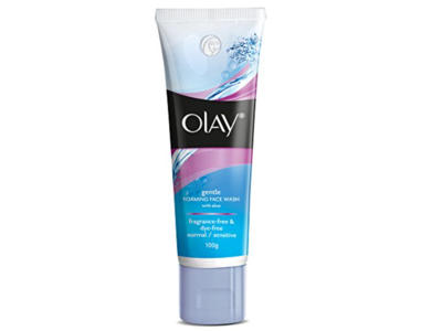 Olay Gentle Foaming Face Wash, Aloe, 100 g