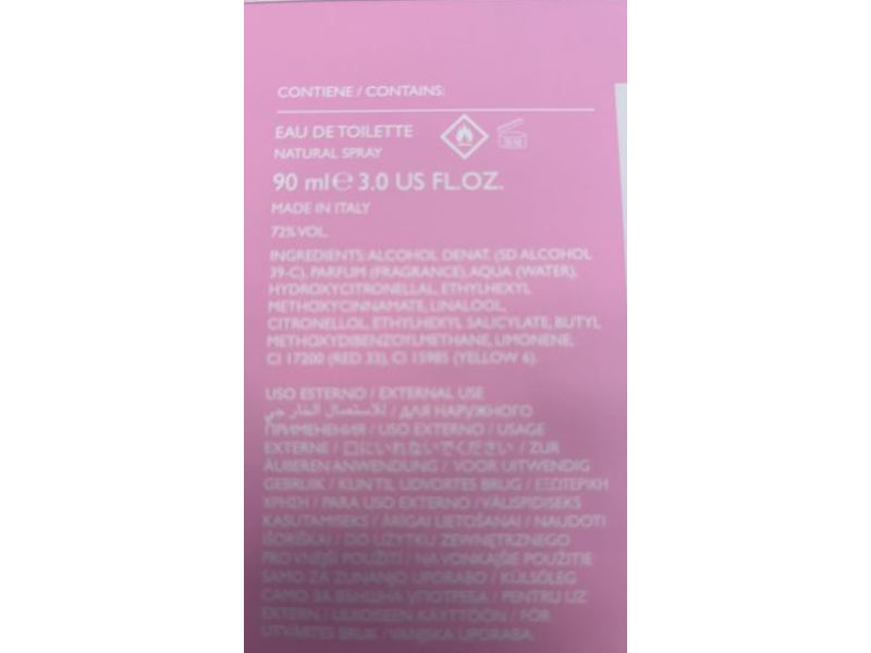 Versace Bright Crystal Eau De Toilette Natural Spray, 3 fl oz/90 mL