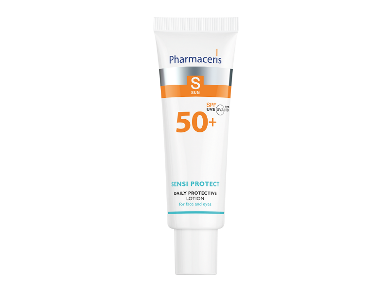 Pharmaceris S Daily Protective Lotion, SPF 50+, Hyaluronic Acid, 1.7 fl oz/50 mL
