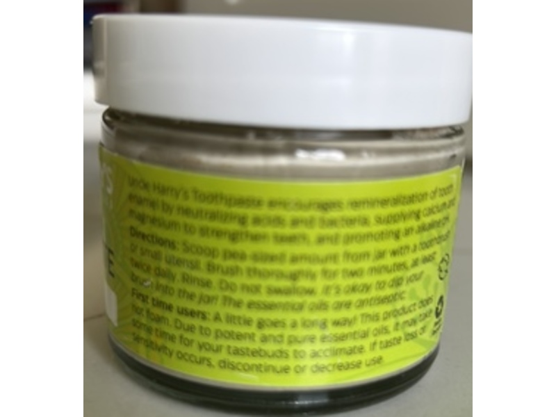 Uncle Harry's Alkalizing Mineral Toothpaste, Anise, 3 oz/85 g