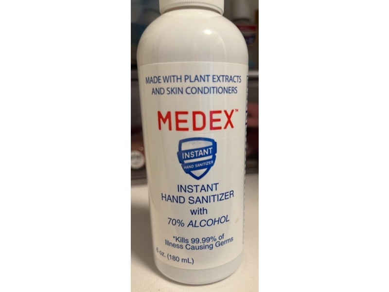 Medex Instant Hand Sanitizer, 6 oz/180 mL
