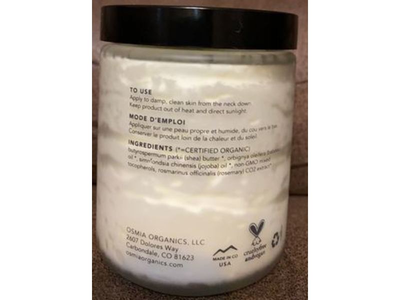 Osmia Naked Body Mousse, 4 oz