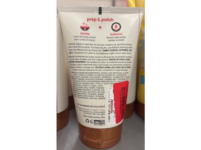 Tree Hut Pre-Shave Foaming Polish, Coco Colada, 7 oz/198 g