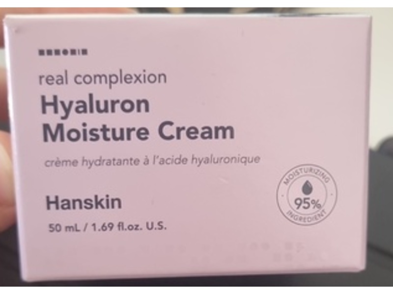Hanskin Real Complexion Hyaluronic Moisture Cream, 1.69 fl oz/50 mL