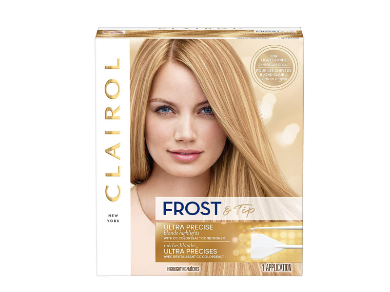 Clairol Frost & Tip Ultra Precise Blonde Highlighting, Light Blonde To Medium Brown 1 Application