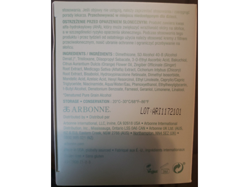 Arbonne Intelligence Genius Nightly Resurfacing Pads & Solution, 2 fl oz/60 mL, 60 Count