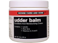 Dionne Farm & Home Moisturizing Udder Balm, Lanolin, Aloe Vera & Vitamin A, D & E, 16 fl oz/454 g - thumbnail 1
