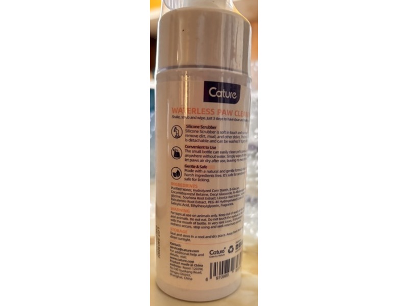 Cature Waterless Paw Cleaner Shampoo+Conditioner, 150 mL