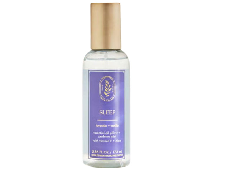 Bath & Body Works Sleep Essential Oil Pillow+Perfume Mist, Lavender+Vanilla, 5.85 fl oz/173 mL, Pack Of 2