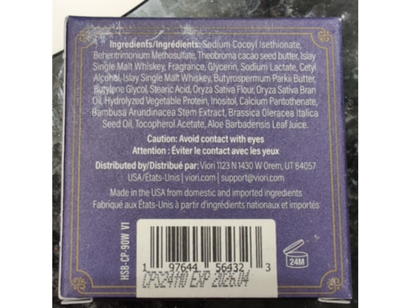 Hamish & Co. Islay Whisky Formula Shampoo Bar, Charred Patchouli, 3.17 oz/90 g