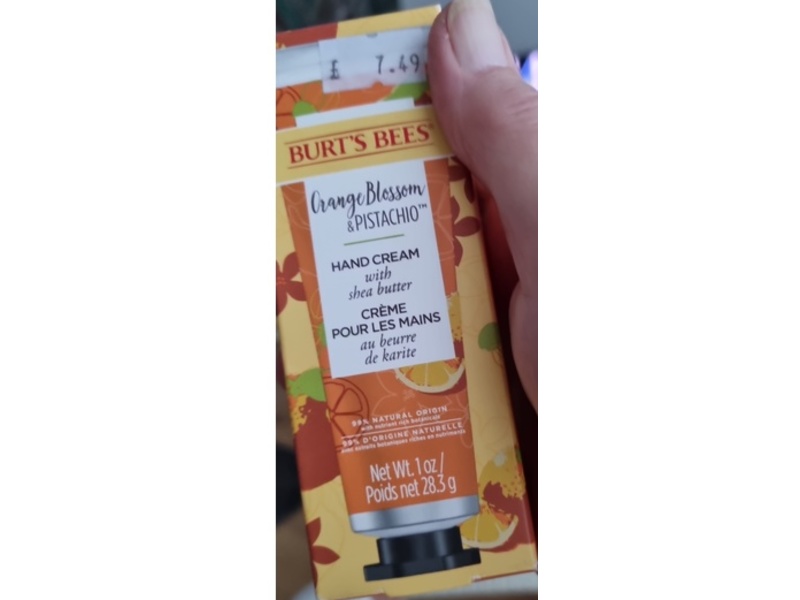 Burt's Bees Hand Cream, Orange Blossom & Pistachio, 1 oz/28.3 g
