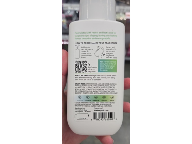 The Body Lab Anti-Aging Body Lotion, 11 fl oz/325 mL