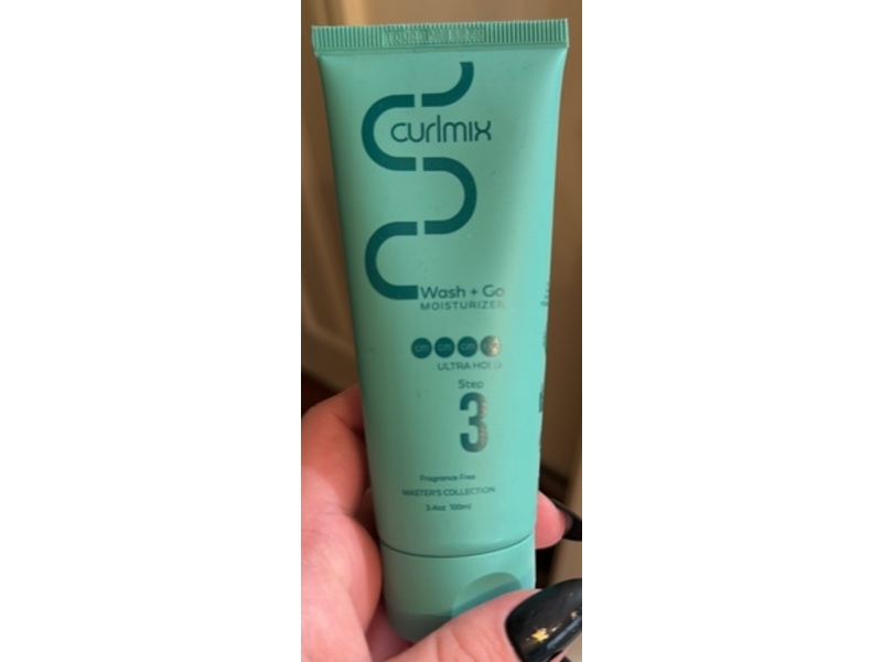 Curlmix Wash & Go Moisturizer, Ultra Hold Step 3, Fragrance Free, 3.4 oz/100 mL