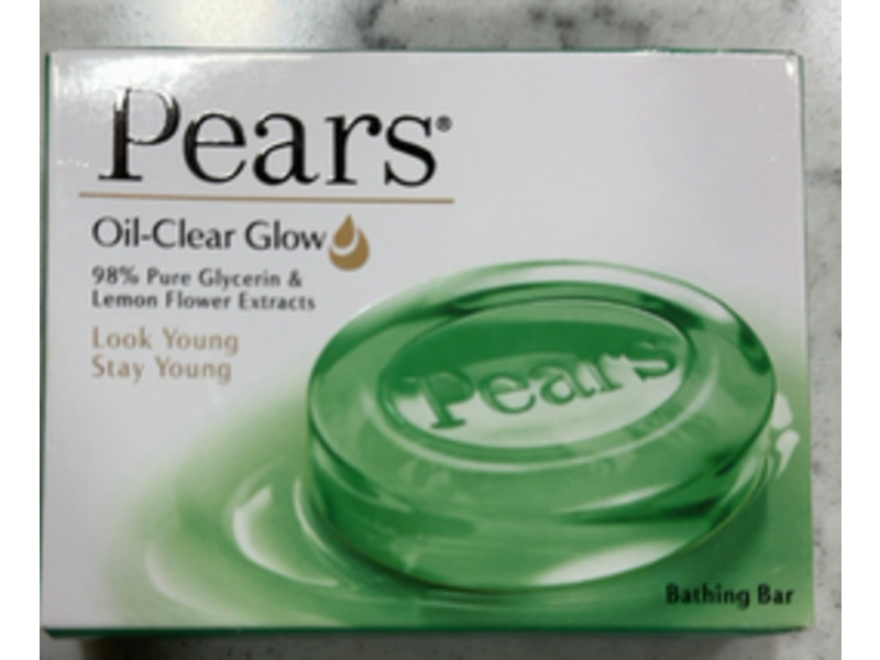 Pears Oil Clear & Glow Soap Bar, Lemon, 75 g