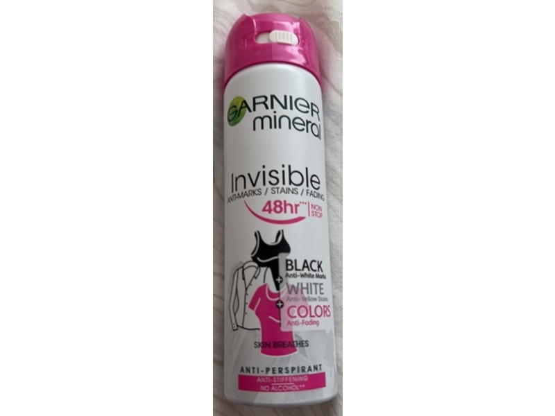 Garnier Mineral Invisible Anti-Marks Antiperspirant, 150 mL