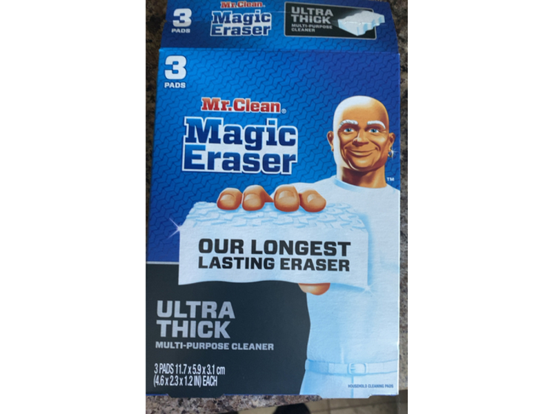 Mr.Clean Magic Eraser Ultra Thick Multi Purpose Cleaner, 3 Count