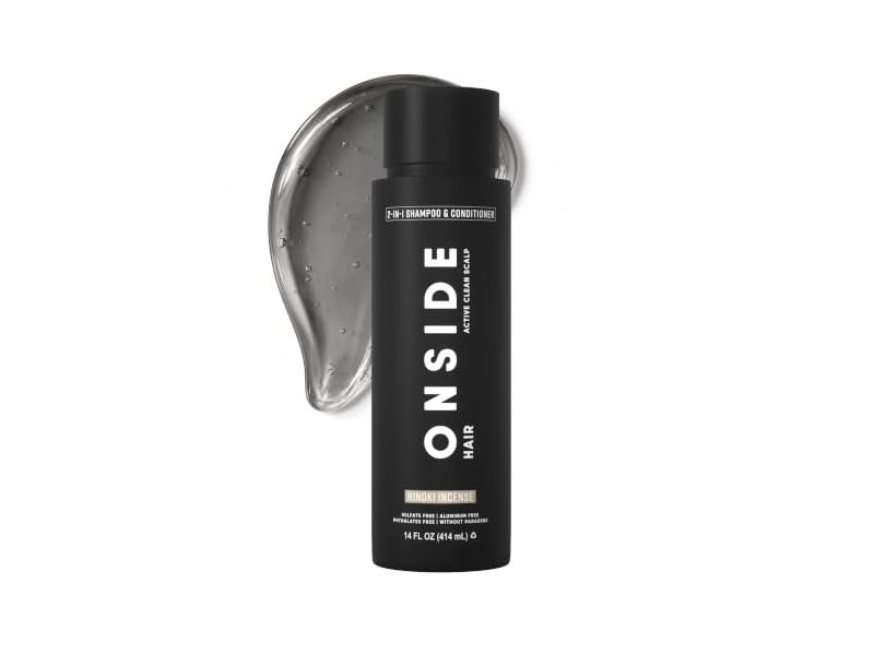Onside 2-in-1 Shampoo & Conditioner, Hinoki Incense,14 fl oz/414 mL