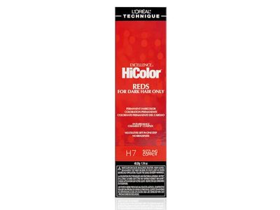 L'OREAL TECHNIQUE Excellence HiColor Permanent Hair Color, H7 Sizzling Copper, 1.74 oz/49.29 g