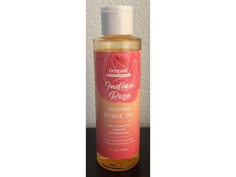 Dermasil Soothing Shave Oil, Indian Rose, 5 fl oz/148 mL