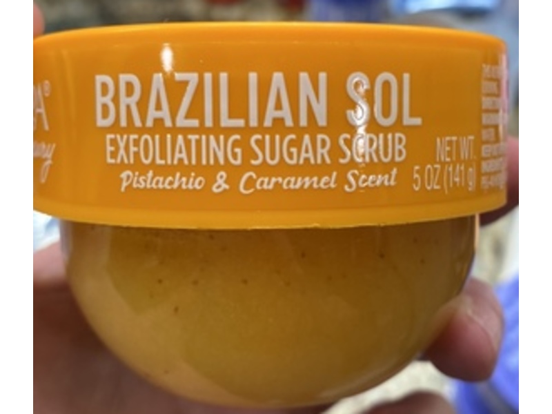 Spa Luxury Brazilian Sol Exfoliating Sugar Scrub, Pistachio & Caramel Scent, 5 oz/141 g