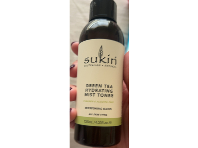 Sukin Hydrating Mist Toner, Green Tea, 4.23 fl oz/125 mL