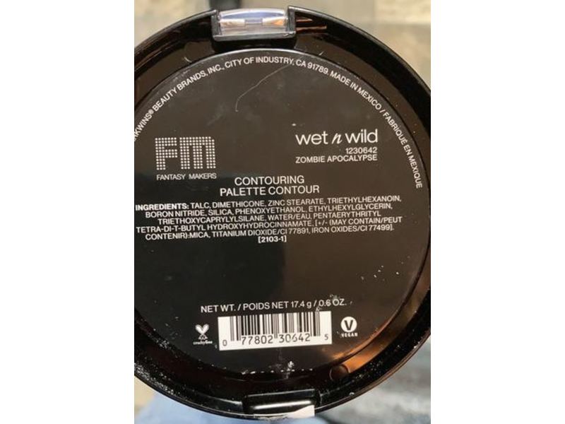 Wet n Wild Fantasy Makers Contouring Palette Contour, Zombie Apocalypse, 0.6 oz/17.4 g