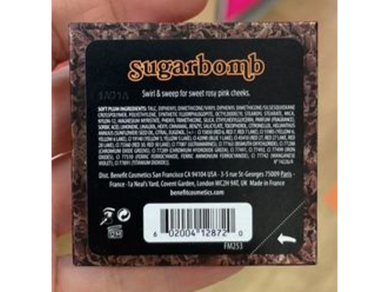 Benefit Sugarbomb Blush, Rosy Pink, 0.24 oz/7 g