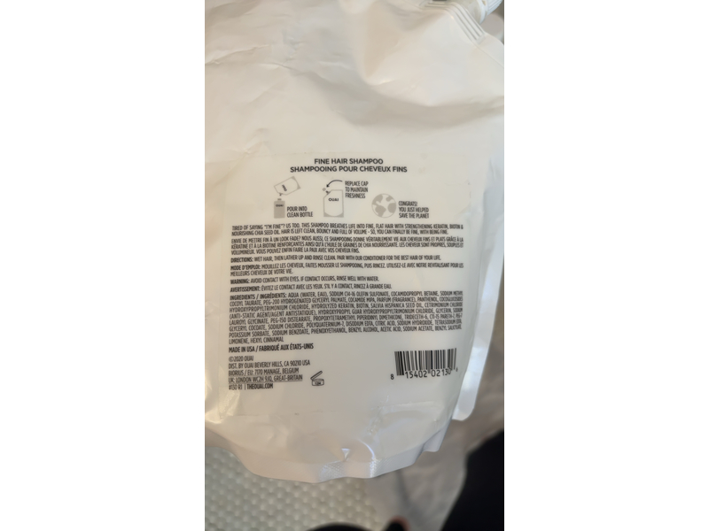 Ouai Fine Hair Shampoo, 32 fl oz/946 mL