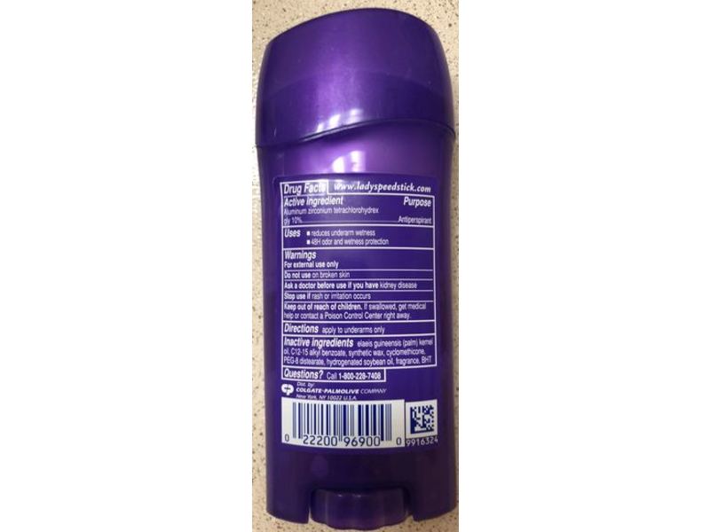 Lady Speed Stick Antiperspirant Stain Guard, Powder Fresh, 2.03 oz/65 g