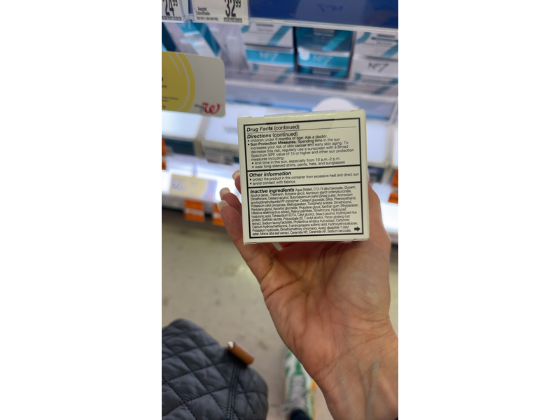 No7 Restore & Renew Face & Neck Multiaction Day Cream, Fragrance Free, SPF 30, 1.69 fl oz/50 mL