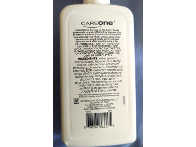 Care One Moisturizing Lotion, Ceramides & Hyaluronic Acid, 12 fl oz/355 mL
