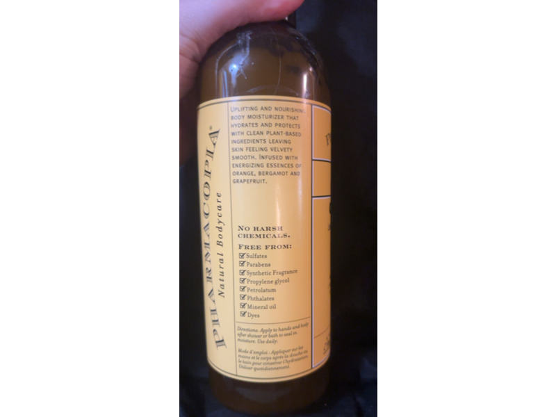 Pharmacopia Citrus Body Lotion, Shea Butter + Jojoba Oil + Aloe Vera & Chamomile Extract, 16 oz