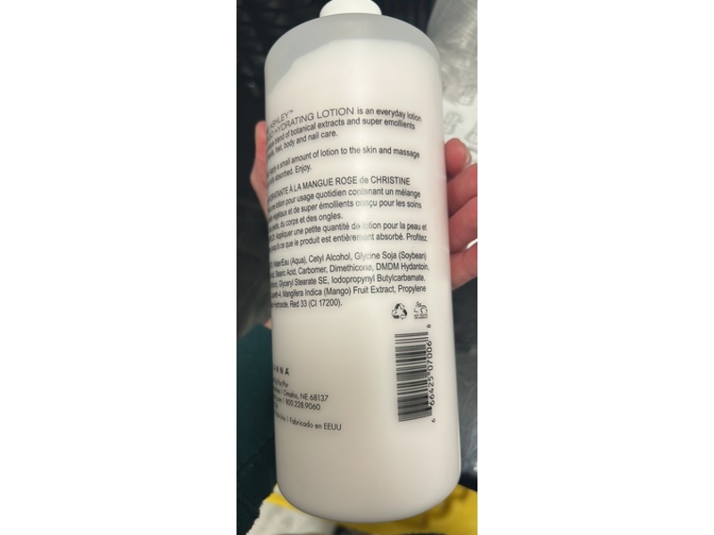 Marianna Christine Ashley Hydrating Lotion, Pink Mango, 32 fl oz/946 mL