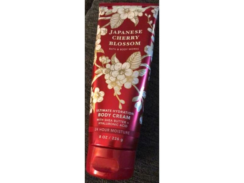 Bath & Body Works Japanese Cherry Blossom Body Cream, Shea Butter, 8 oz/226 g