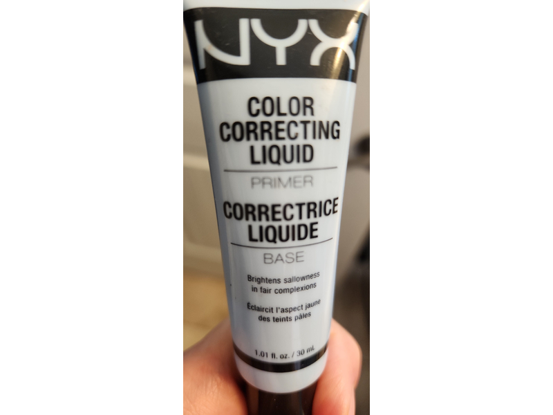 NYX Cosmetics Color Correcting Liquid Primer, Blue, 1 01 fl oz/30 mL